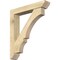 Ekena Millwork Balboa Slat Rough Sawn Bracket w/ Offset Brace, Douglas Fir, 6"W x 32"D x 36"H BKT0604X32X36BOA06RDF - alternate 1